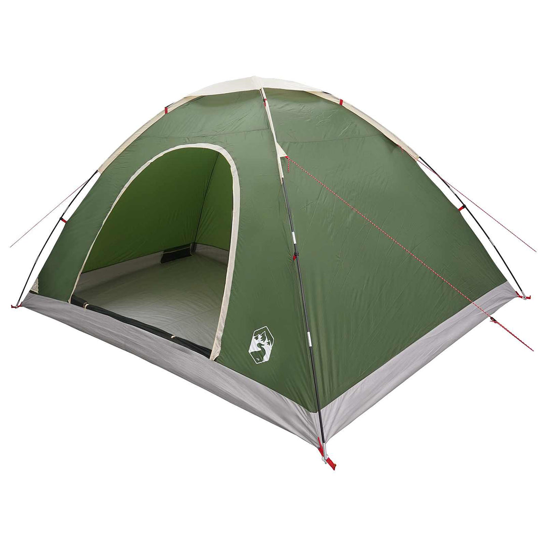 Camping telt med tag med luftventil Grøn 335 x 275 x 180 cm