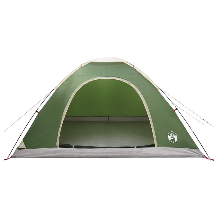 Camping telt med tag med luftventil Grøn 335 x 275 x 180 cm