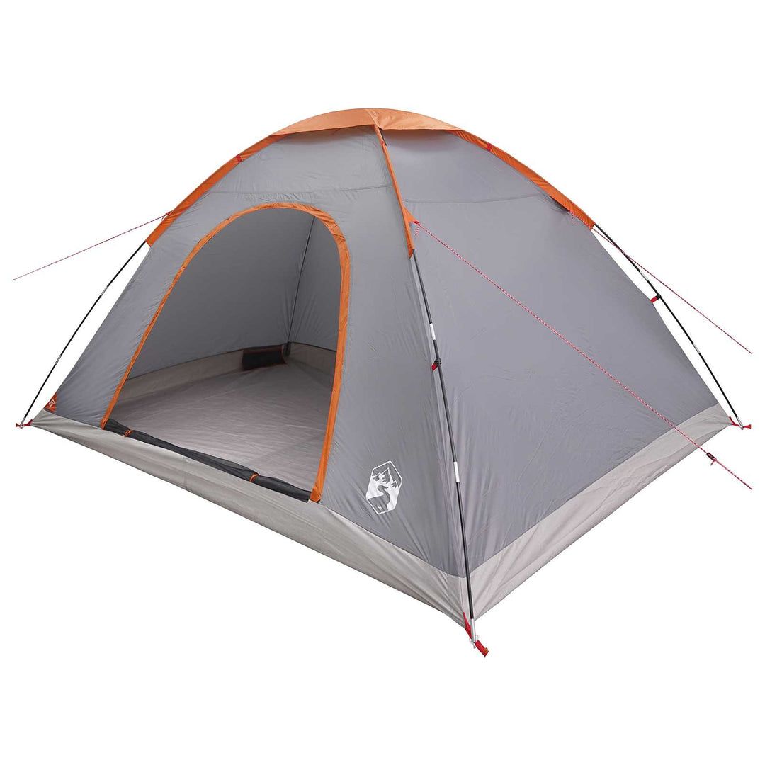 Camping telt med tag Grå og orange 335 x 275 x 180 cm