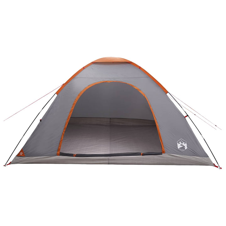 Camping telt med tag Grå og orange 335 x 275 x 180 cm