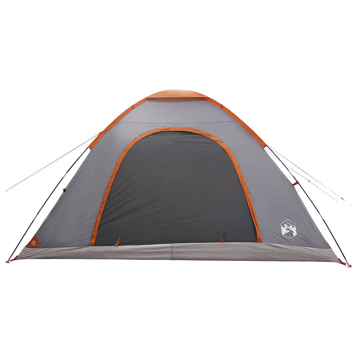 Camping telt med tag Grå og orange 335 x 275 x 180 cm