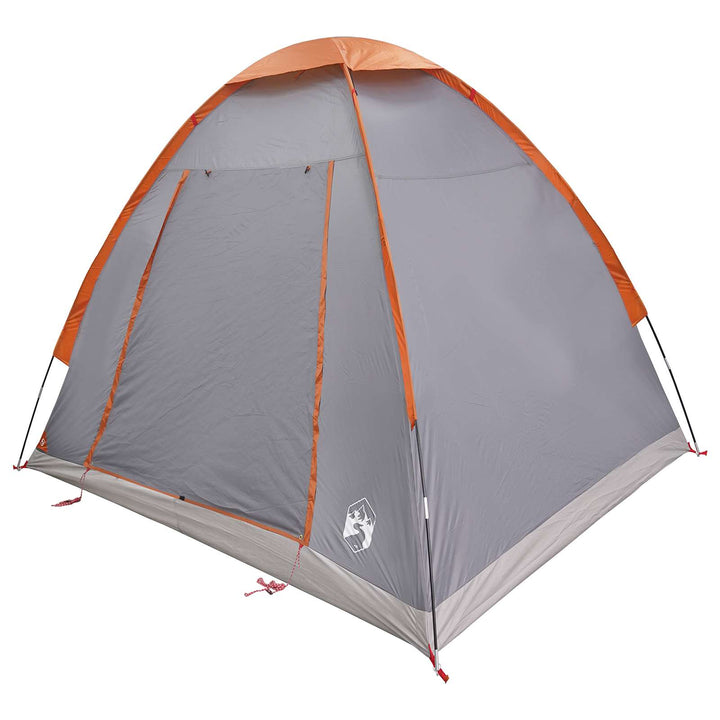 Camping telt Grå og orange 2-personers Polyester og Stål