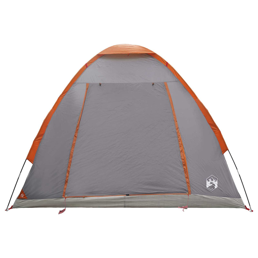 Camping telt Grå og orange 2-personers Polyester og Stål