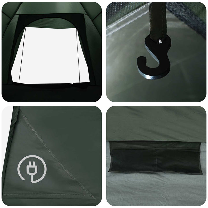 Camping telt Army Grøn 190 x 140 x 105 cm Polyester og Stål