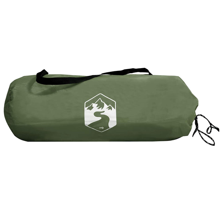 Camping telt med tag Grøn 4-personers Polyester og Stål