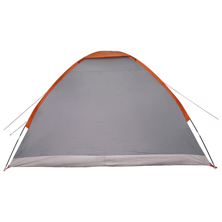 Camping telt Grå og orange 4-personers Polyester og Stål