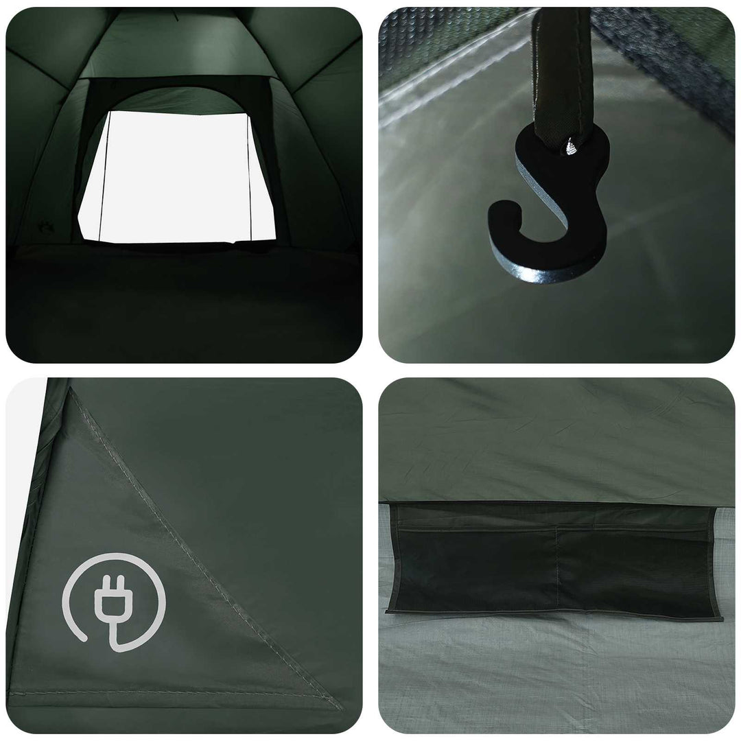 Camping telt Army Grøn 275 x 215 x 125 cm Polyester og Stål