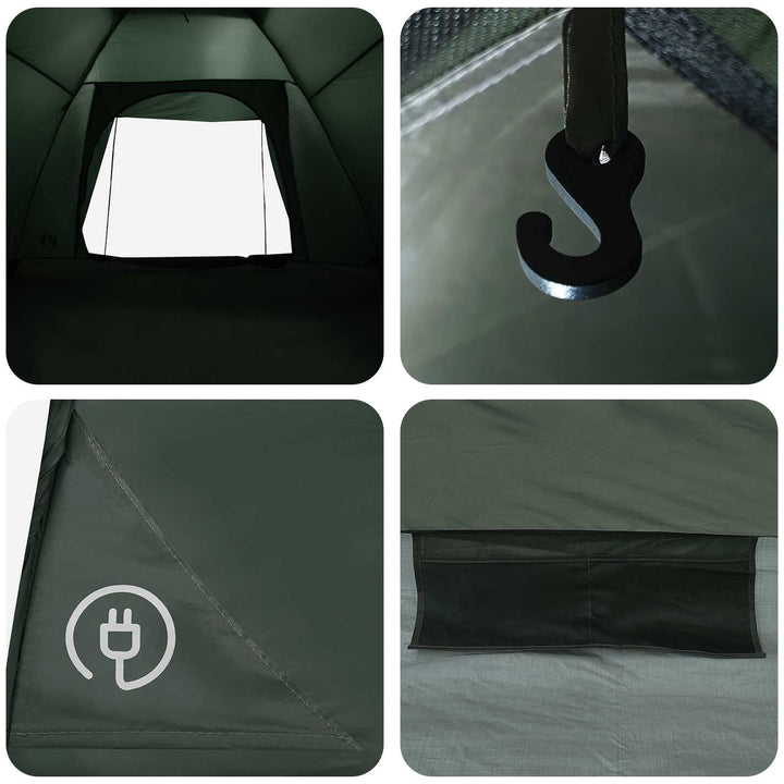 Camping telt Army Grøn 275 x 215 x 125 cm Polyester og Stål