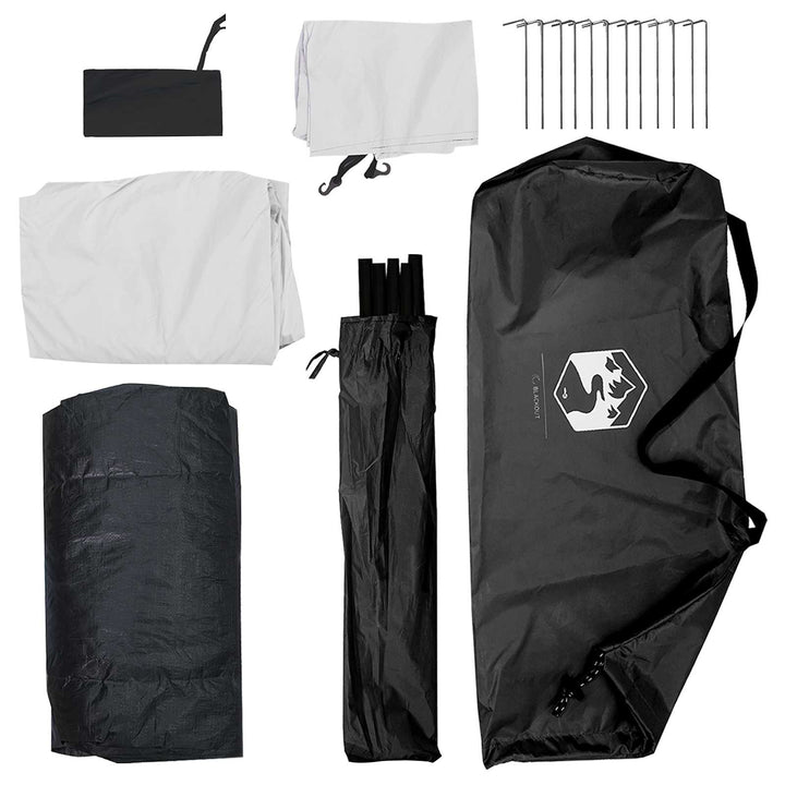 Camping telt Hvid Blackout 275 x 215 x 125 cm Polyester og Stål