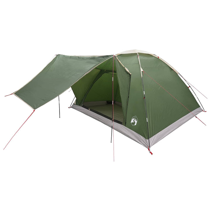 Camping telt med tag Grøn 6-personers Polyester og Stål