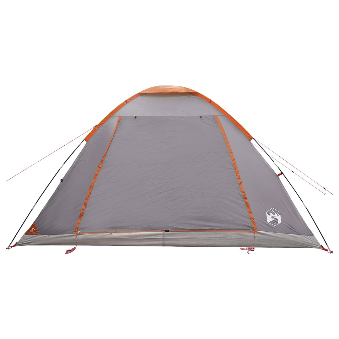Camping telt Grå og orange 6-personers Polyester og Stål
