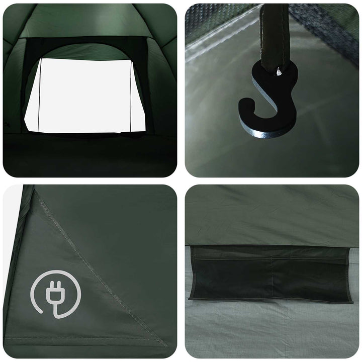 Camping telt Army Grøn 335 x 275 x 180 cm Polyester og Stål