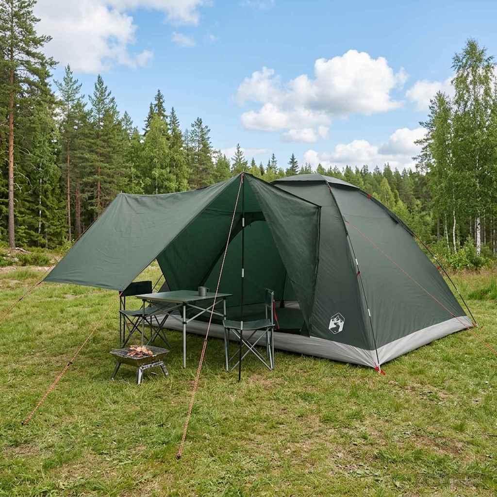 Camping telt Army Grøn 335 x 275 x 180 cm Polyester og Stål