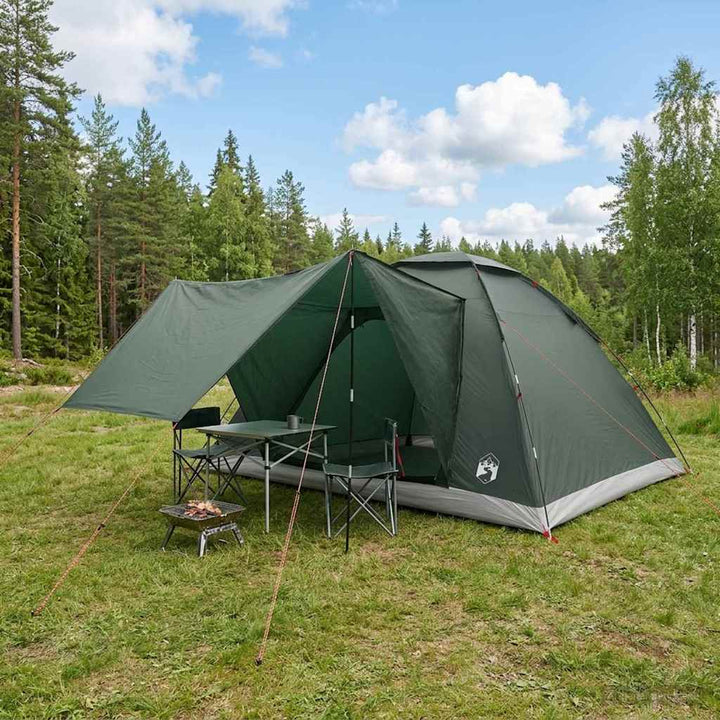 Camping telt Army Grøn 335 x 275 x 180 cm Polyester og Stål