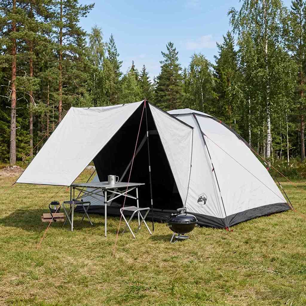Camping telt Hvid Blackout 335 x 275 x 180 cm Polyester og Stål