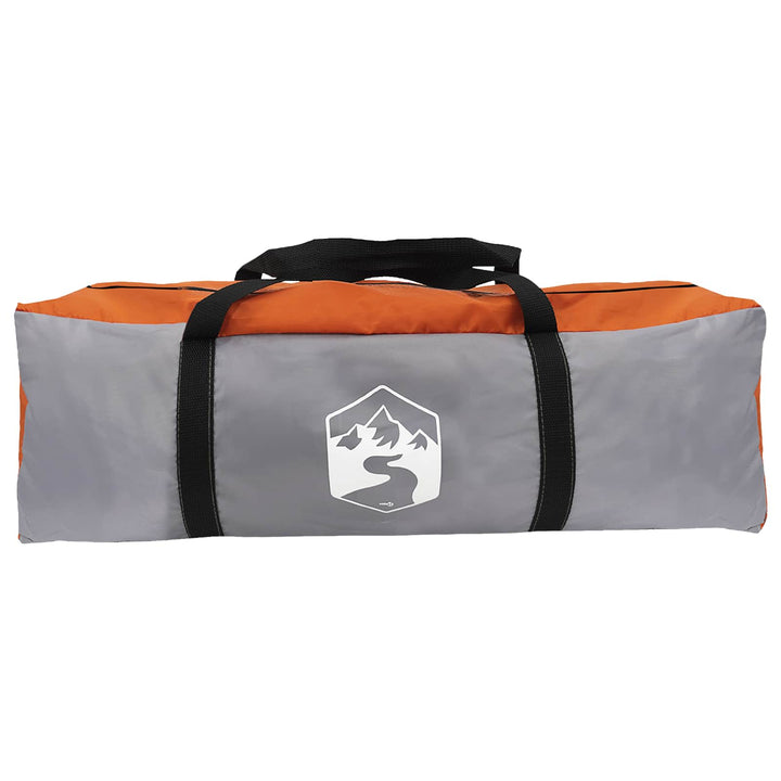 Tunneltelt Grå og orange 366 x 244 x 198 cm Polyester og Stål
