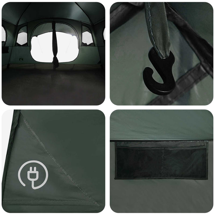 Tunneltelt Army Grøn 427 x 305 x 205 cm Polyester og Stål