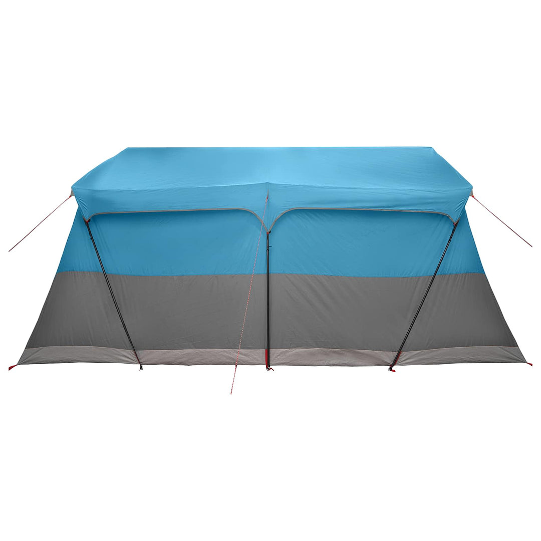 Familietelt med tag Blå 487 x 340 x 216 cm Polyester og Stål