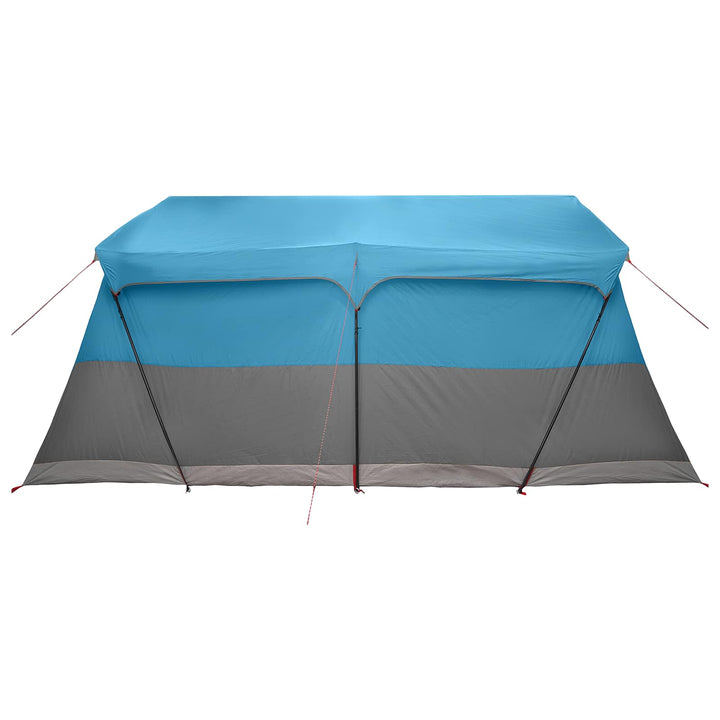 Familietelt med tag Blå 487 x 340 x 216 cm Polyester og Stål