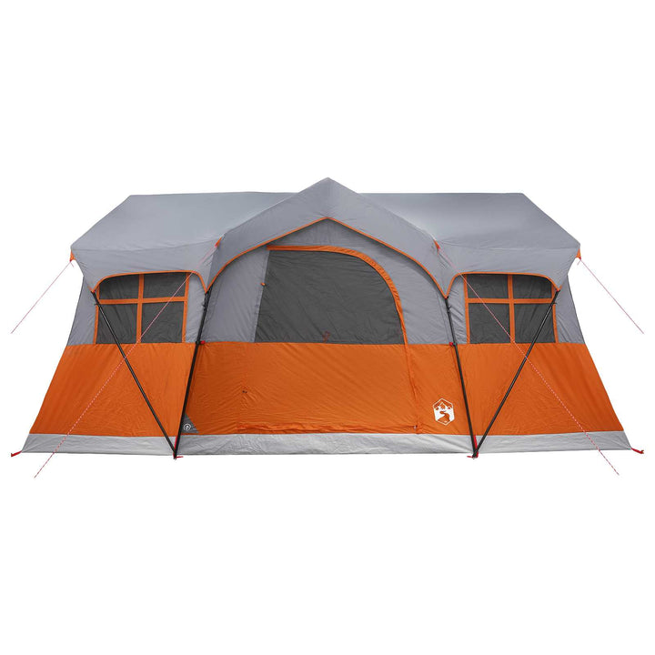 Familietelt Grå og orange 487 x 340 x 216 cm Polyester og Stål