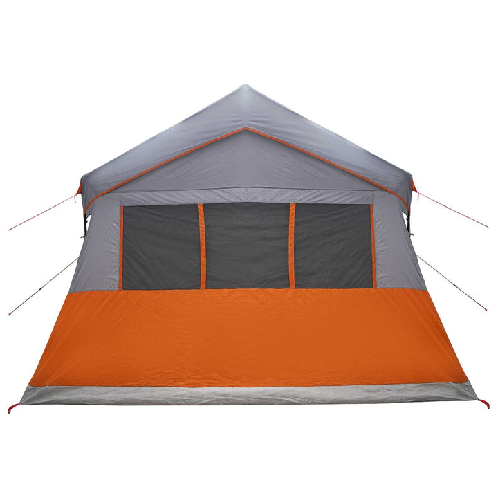 Familietelt Grå og orange 487 x 340 x 216 cm Polyester og Stål