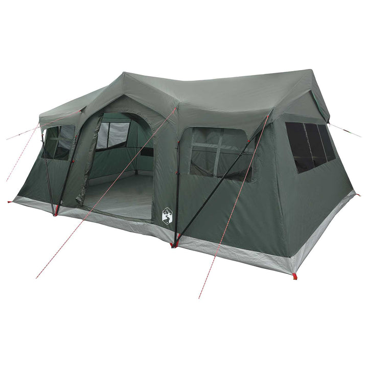 Familietelt Army Grøn 487 x 340 x 216 cm Polyester og Stål