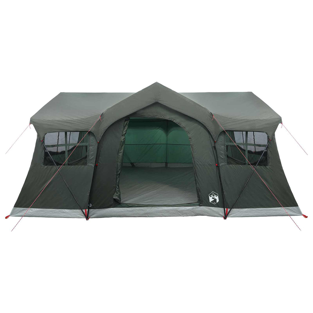 Familietelt Army Grøn 487 x 340 x 216 cm Polyester og Stål