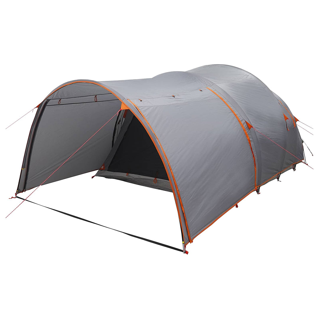 Tunneltelt Grå og orange 370 x 275 x 210 cm Polyester og Stål