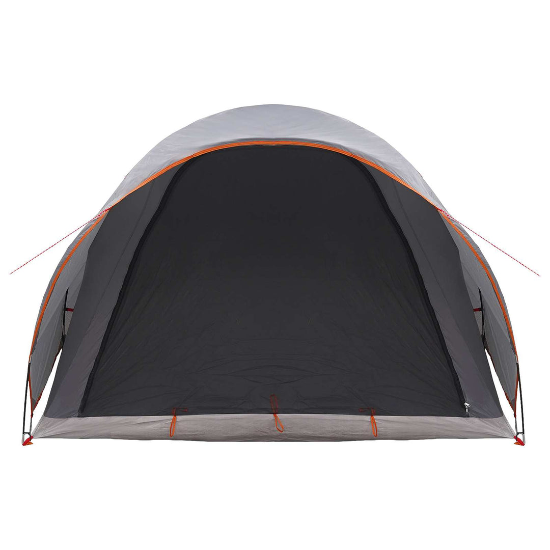 Tunneltelt Grå og orange 370 x 275 x 210 cm Polyester og Stål