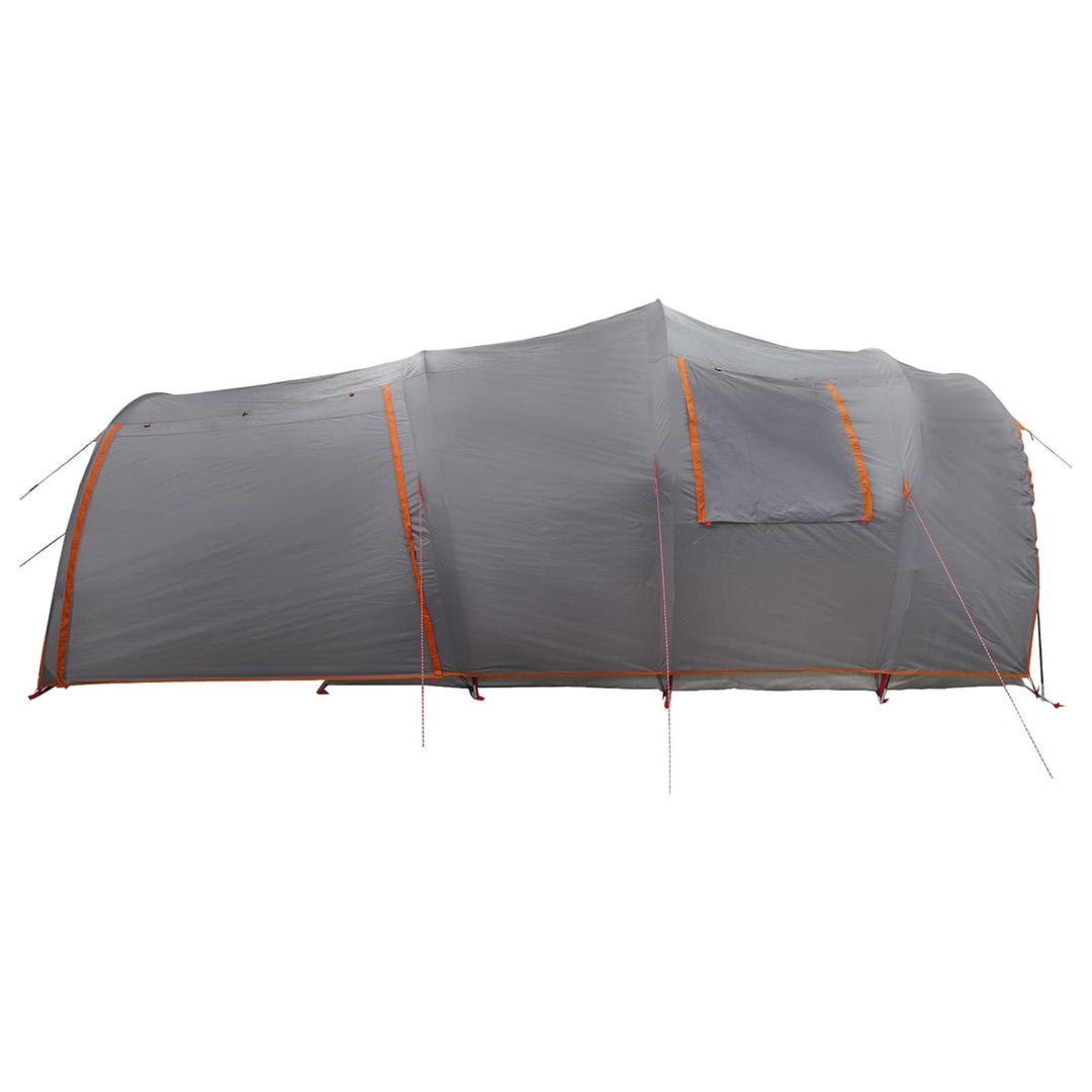 Tunneltelt Grå og orange 370 x 275 x 210 cm Polyester og Stål