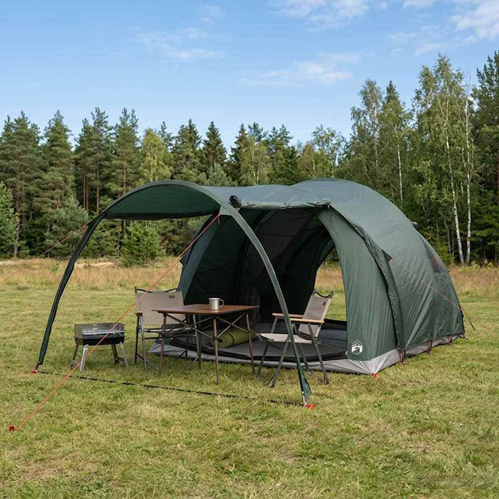 Tunneltelt Army Grøn 370 x 275 x 210 cm Polyester og Stål