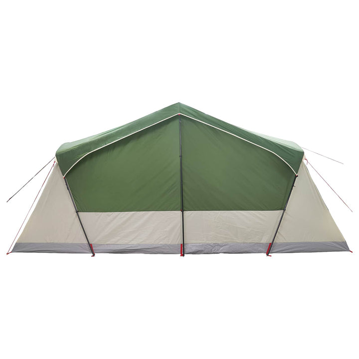 Hyttetelt med tag Grøn 480 x 273 x 205 cm Polyester og Stål