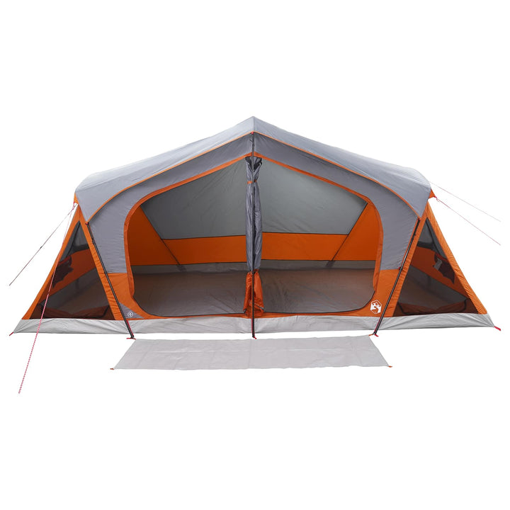 Hyttetelt Grå og orange 480 x 273 x 205 cm Polyester og Stål