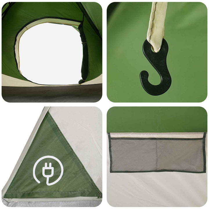 Øjeblikkeligt Telt Grøn 305 x 215 x 140 cm Polyester og Stål