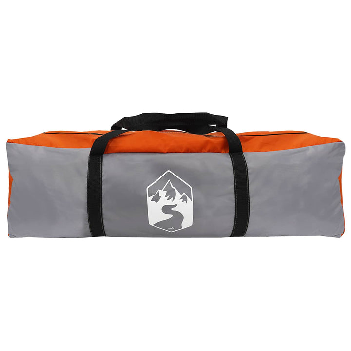 Familietelt Grå og orange 305 x 275 x 190 cm Polyester og Stål
