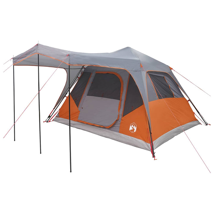 Familietelt Grå og orange 305 x 275 x 190 cm Polyester og Stål