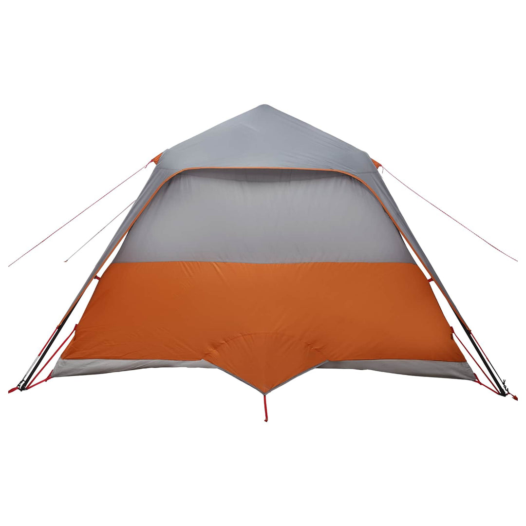 Familietelt Grå og orange 305 x 275 x 190 cm Polyester og Stål