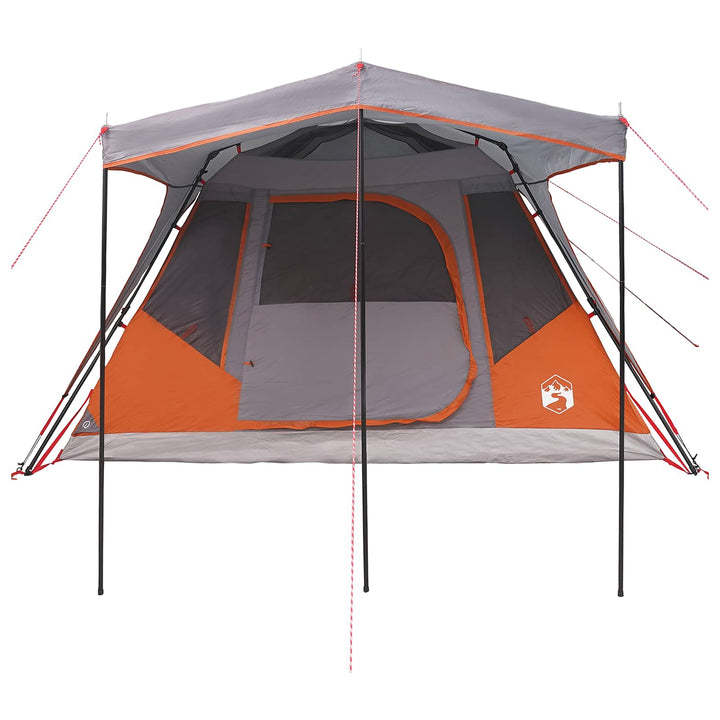 Familietelt Grå og orange 305 x 275 x 190 cm Polyester og Stål