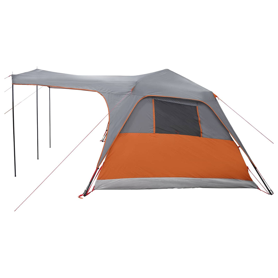 Familietelt Grå og orange 305 x 275 x 190 cm Polyester og Stål