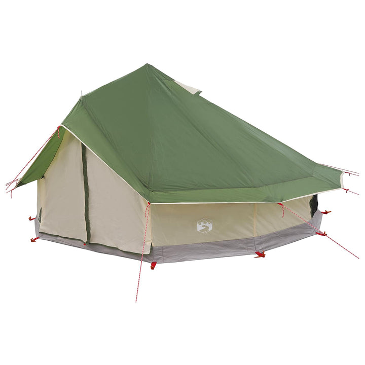 Tipi telt med tag Grøn 700 x 700 x 395 cm Polyester og Stål