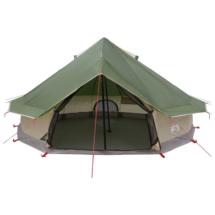 Tipi telt med tag Grøn 700 x 700 x 395 cm Polyester og Stål