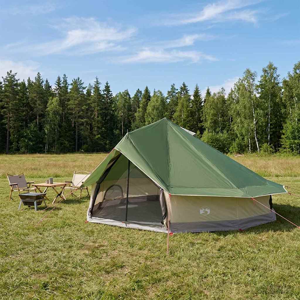 Tipi telt 20 personer Grøn Polyester og Stål
