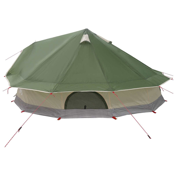 Tipi telt med tag Grøn 800 x 800 x 430 cm Polyester og Stål