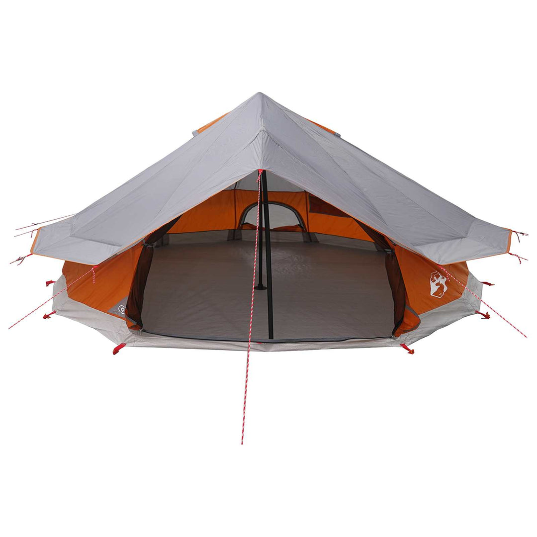 Tipi telt Grå og orange 800 x 800 x 430 cm Polyester og Stål