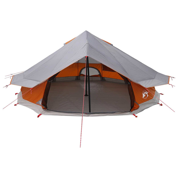 Tipi telt Grå og orange 800 x 800 x 430 cm Polyester og Stål