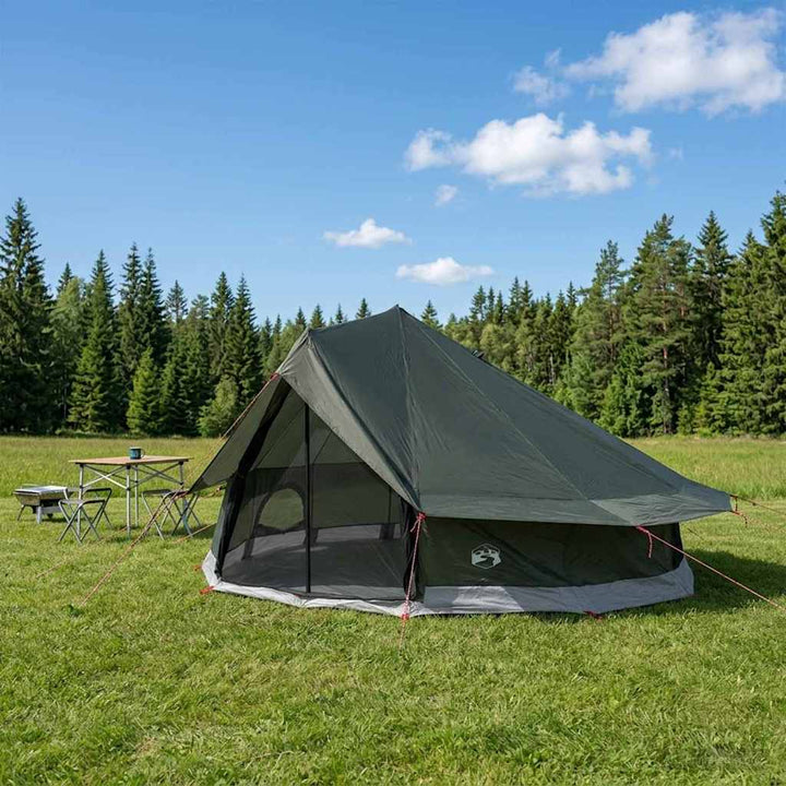 Tipi telt 20 personer Army Grøn Polyester og Stål