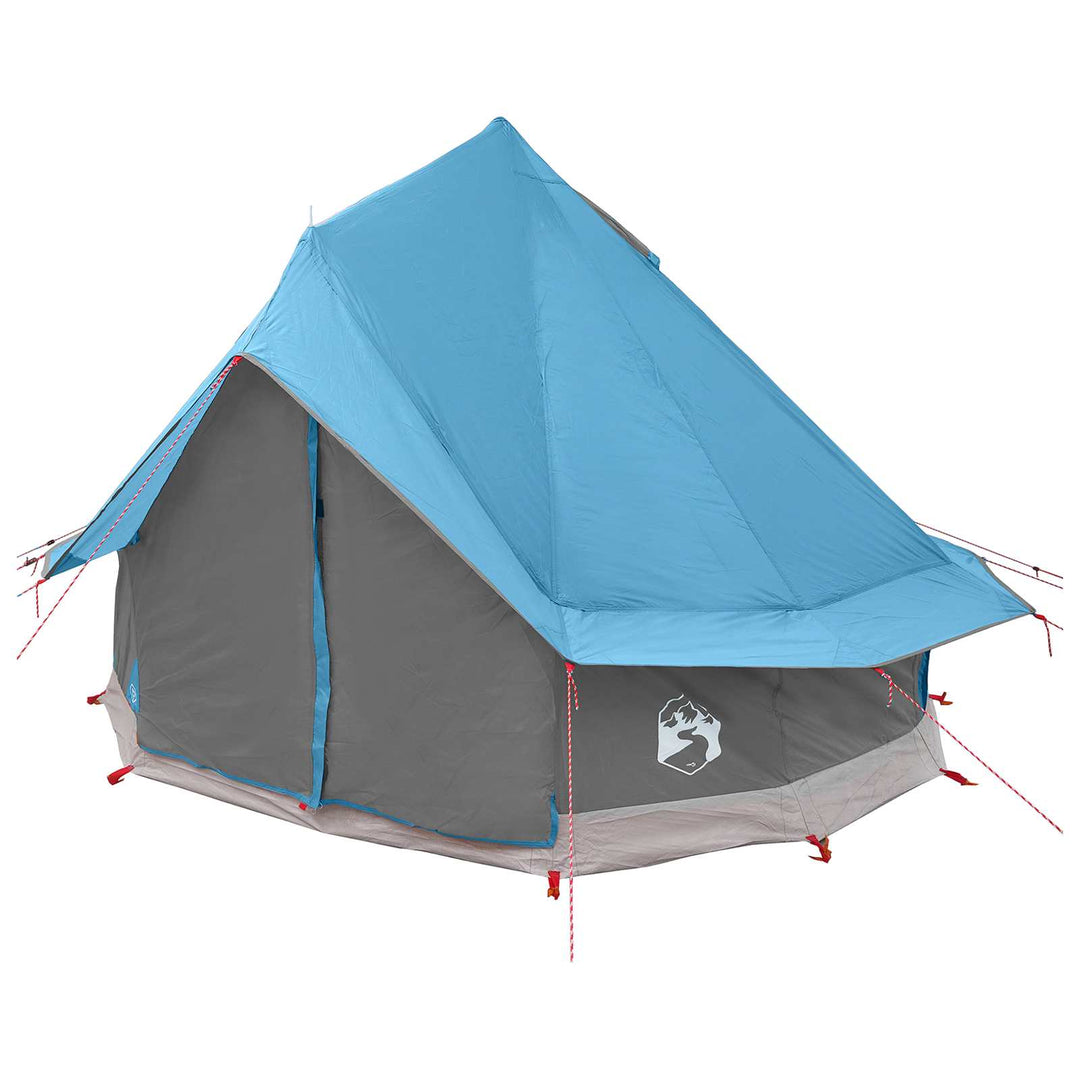 Tipi telt med tag Blå 250 x 250 cm Polyester og Stål