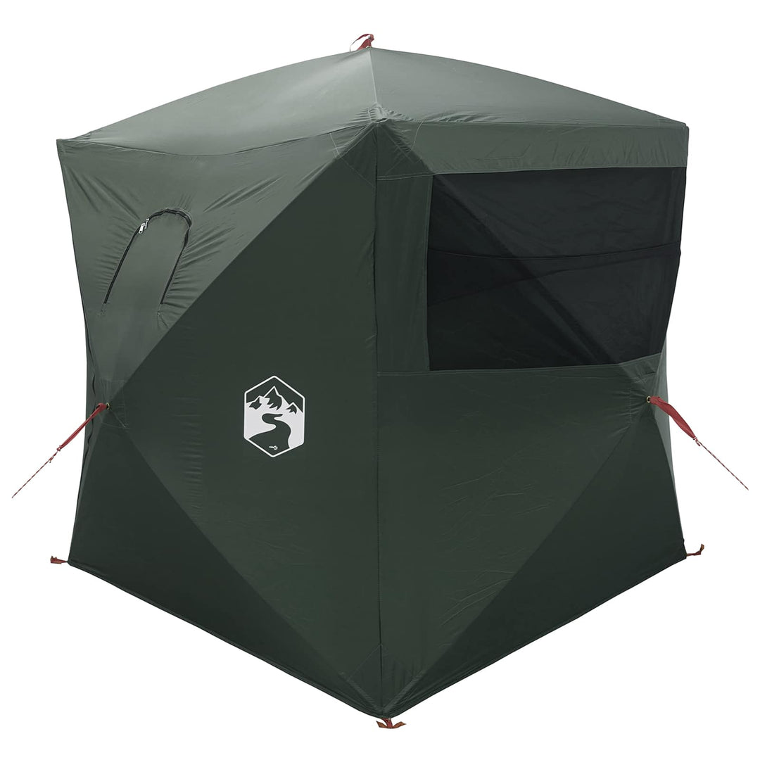 Jagttelt med tag Army Grøn 143 x 143 x 165 cm Polyester og Stål