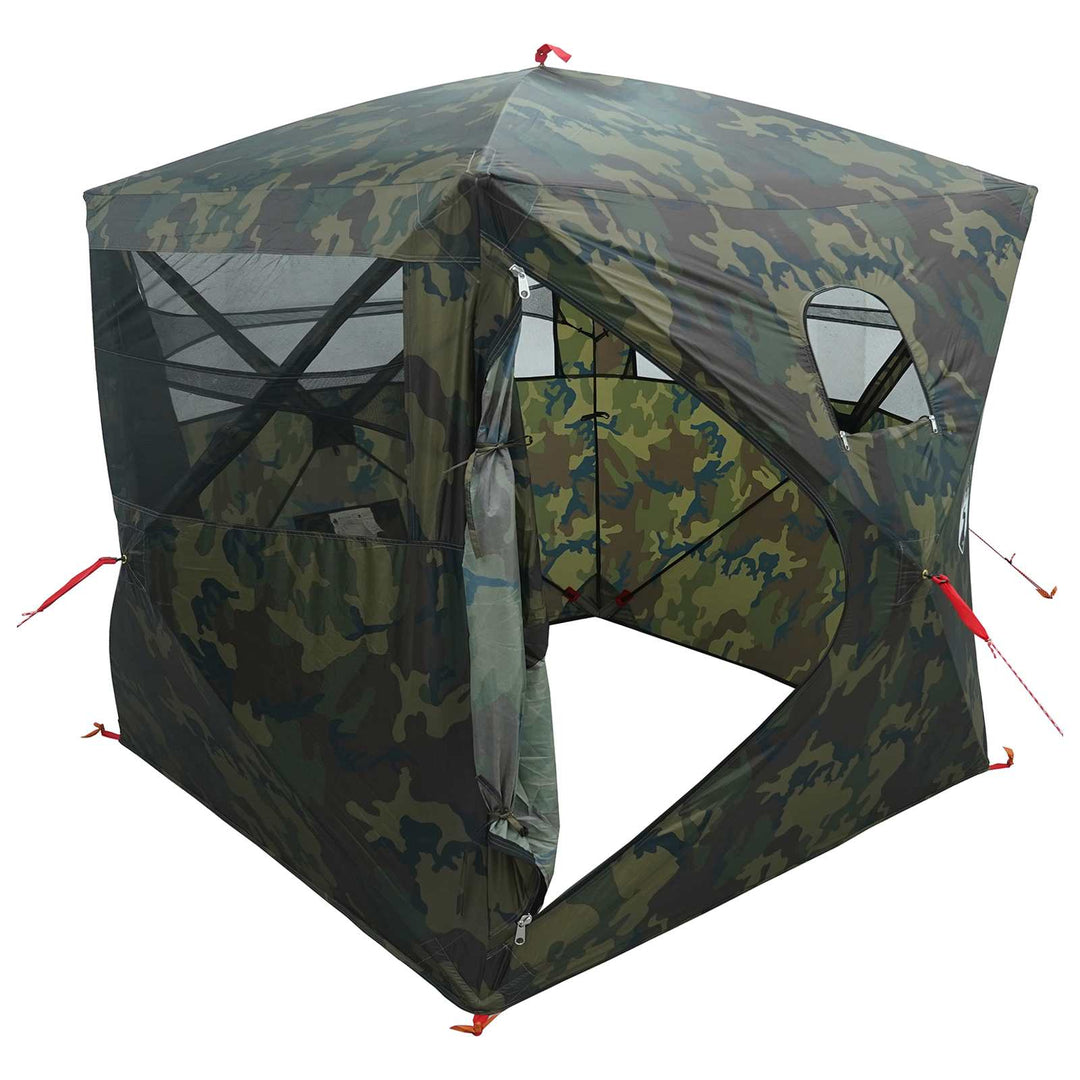 Jagttelt Camouflage 143 x 143 x 165 cm Polyester og Stål