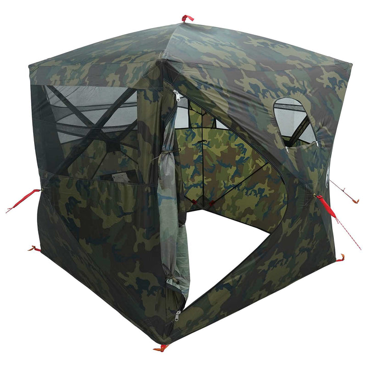 Jagttelt Camouflage 143 x 143 x 165 cm Polyester og Stål